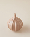 Wavy Stoneware Vazo 14 cm Bej