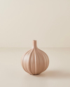 Wavy Stoneware Vazo 14 cm Bej