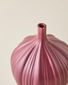 Wavy Stoneware Vazo 14,5x14,5x19 cm Bordo