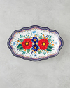 Whimsy Stoneware Kayık Tabak 35 cm Renkli