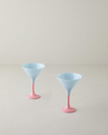 Whitney Cam 2'li Cup 175 ml Mavi - Pembe