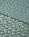 Wicker Kadife King Size Yatak Örtüsü Takımı 240x220 cm Yeşil
