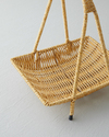 Wicker Rattan Katlı Servis 23x19x25 cm Açık Kahverengi