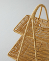 Wicker Rattan Katlı Servis 26x22x36 cm Açık Kahverengi
