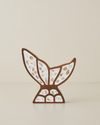 Wing Mdf Dekoratif 28x18 cm Beyaz-Kahverengi