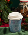 Winter Beauty New Bone Silikon Kapaklı Kupa 300 ml Mavi