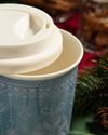 Winter Beauty New Bone Silikon Kapaklı Kupa 300 ml Mavi