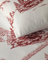 Winter Chalet Dijital Baskılı Soft Cotton Çift Kişilik Nevresim Takımı Bordo