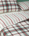 Winter Check Flanel Tek Kişilik Nevresim Takımı 160x220 cm Yeşil – Kırmızı