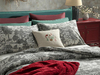 Winter Forest Flanel King Size Nevresim Takımı Gri