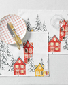 Winter Landscape Pamuk Amerikan Servis Krem