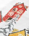 Winter Landscape Pamuk Amerikan Servis Krem