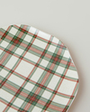 Winter Plaid New Bone Pasta Tabağı 20 cm Kırmızı