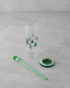 Winter Tree Borosilikat Pipetli Bardak 460 ml Yeşil