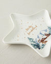 Winter Wonderland New Bone China Servis Tabağı 23x24 cm Beyaz