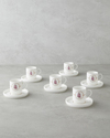 Wisteria New Bone China 12 Parça 6 Kişilik Kahve Fincan Takımı 90 ml Beyaz