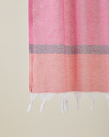 Zazzy Rejenere Çizgili Peştamal 80x150 cm Pembe-Mor-Yeşil