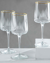 Zett 3'lü Cam Kadeh 320 Ml Gold