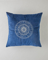 Zodiac Kadife Nakışlı Kırlent Kılıfı 45x45 cm Lacivert