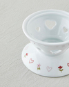 Amour Porselen Isıtıcılı Demlik Seti 850 ml Beyaz