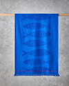 Aquatic Fish Pamuklu Plaj Havlusu 70x140 cm Çivit Mavi