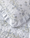 Blossom Stripe Çok Amaçlı King Size Yatak Örtüsü Takımı 240x220 cm Mavi