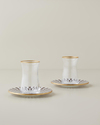 Emberly Cam 4 Parça 2 Kişilik Çay Seti 165 ml Kahverengi-Gold