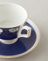 Evelina New Bone China 4 Parça 2 Kişilik Kahve Fincan Takımı 90 ml Lacivert