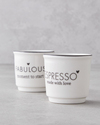 Fabulous Bone Porselen 2’li Espresso Fincan 90 ml Beyaz