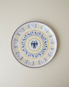 Fiesta Talavera Porselen Servis Tabağı 26 cm Beyaz - Lacivert