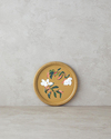 Flowers Polyresin Duvar Aksesuarı Bej