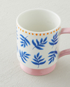 Gifty Petal New Bone China Kupa 310 ml Pembe-Sarı-Mavi
