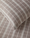 Glen Plaid İpliği Boyalı Tek Kişilik Nevresim Takımı 160x220 cm Koyu Bej