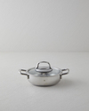 Glow Çelik Cam Kapaklı Sahan 16x5 cm Silver