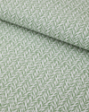 Leafline Baskılı Pamuklu Tek Kişilik Pike 150x220 cm Yeşil