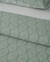 Leafy Braid Çift Kişilik Nevresim Takımı 200x220 cm Yeşil