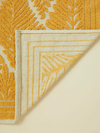 Leafy Pamuklu Bukle Kilim 120x180 cm Hardal-Krem