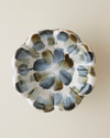 Leina Stoneware Dekoratif 14x14x11 cm Mavi-Beyaz