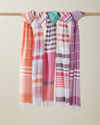 Linosa Rejenere Çizgili Peştamal 80x150 cm Mor