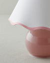 Lorinda Cam Abajur 22x25 cm Pembe