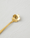 Luxe Flora Paslanmaz Çelik Tatlı Kaşığı 4 Parça Gold