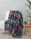 Magie Koltuk Şalı 130x170 cm Yeşil – Kırmızı