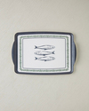 Maritime Melody Melamin Kaydırmaz Tepsi 25x38 cm Beyaz - Lacivert