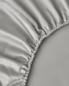 Micell Lyocell Saten Çift Kişilik Nevresim Takımı 200x220 cm Açık Gri