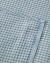 Modern Grid Çift Kişilik Pike 180x220 cm Mavi