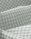 Modern Grid Tek Kişilik Pike 150x220 cm Yeşil