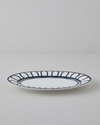 Monarch Porselen Kayık Tabak 30 cm Siyah - Beyaz