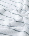 Mono Stripe Pamuk Ayak Havlusu 50x70 cm Beyaz - Gri