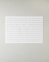 Mono Stripe Pamuk Ayak Havlusu 50x70 cm Beyaz - Gri