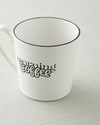 Morning Coffee Seramik Kupa 330 ml Siyah - Beyaz